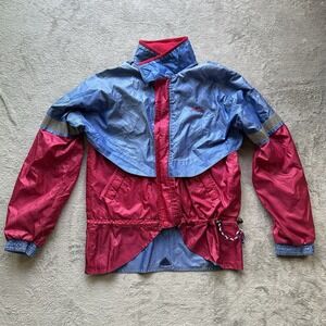 VTG Reebok Sport Global Competition Men's M Blue Red Windbreaker Made in Korea